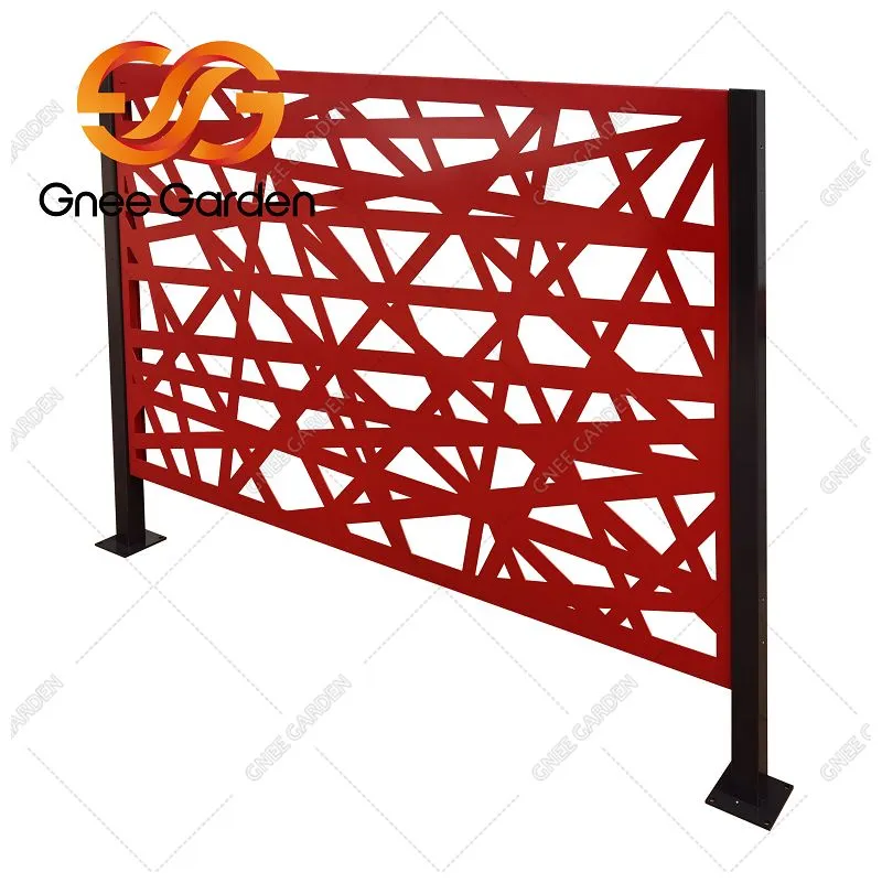 รั้วเหล็ก Corten สำหรับสวนเพื่อความเป็นส่วนตัว