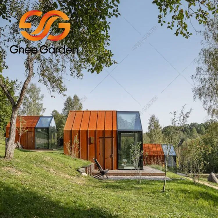 ผนังเหล็กคอร์เทนที่เป็นสนิม