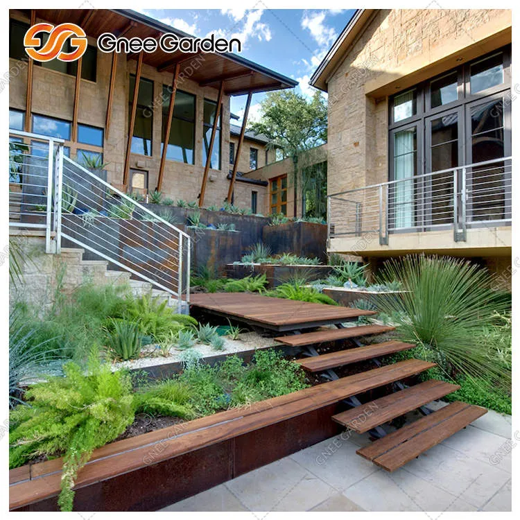 บันได Corten ที่ทนต่อการกัดกร่อน