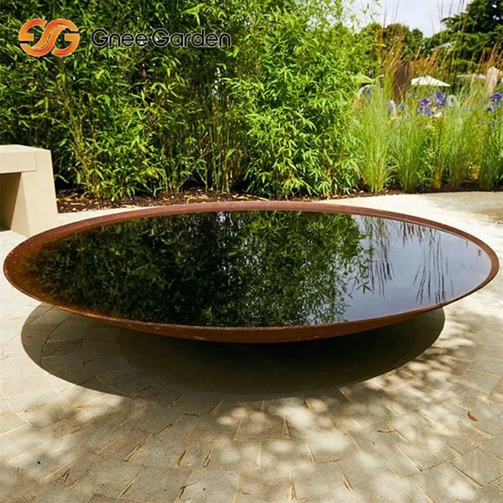 Corten Modern Round Fire Fire Bowl