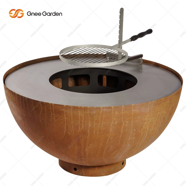 Corten Steel Outdoor barbecue