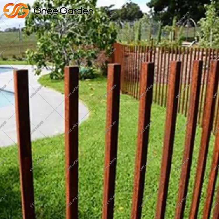 Corten Steel Fence สำหรับการใช้งานเชิงพาณิชย์และที่อยู่อาศัย