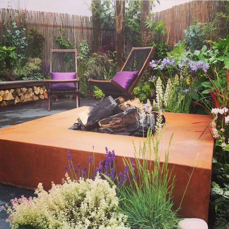 ชามไฟ Corten Steel