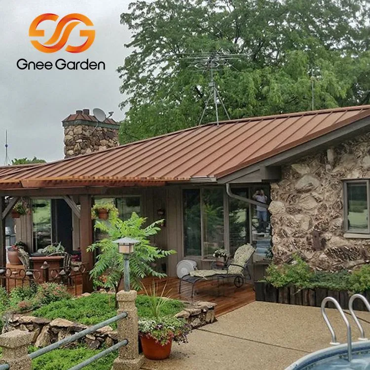 หลังคาตะเข็บยืนเหล็ก Corten