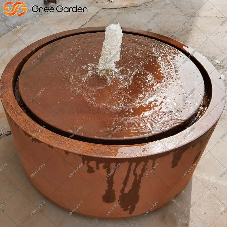 คุณสมบัติน้ำ Corten Steel สำหรับพื้นที่สวนขนาดเล็ก