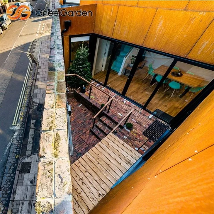 แผงด้านหน้าทนต่อการกัดกร่อนของเหล็กคอร์เทน