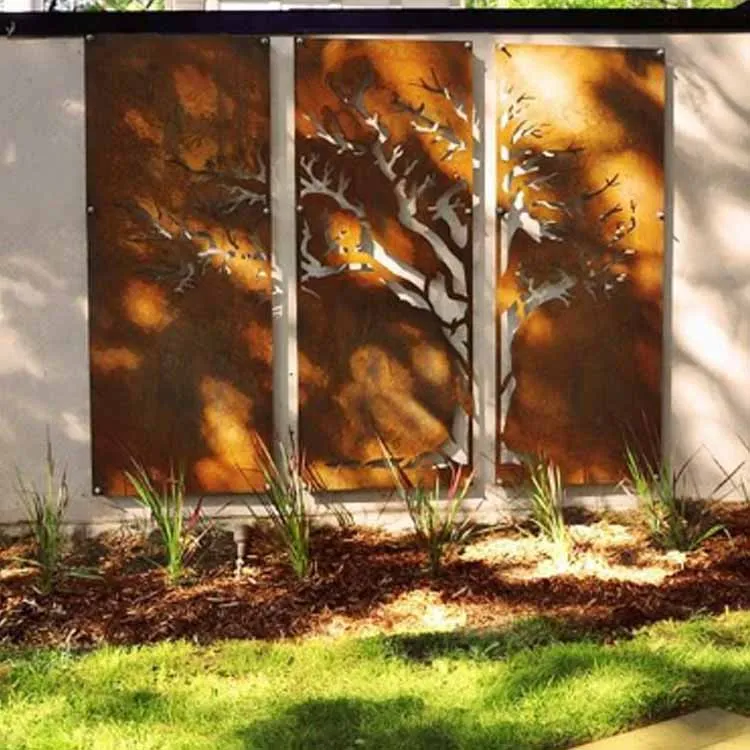 แผงรั้วตัดเลเซอร์สำหรับสวนบ้านและสวนกลางแจ้ง