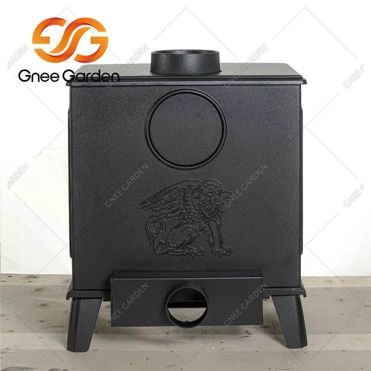 เตาผิงเหล็กหล่อเผาไม้ในร่มและกลางแจ้ง
