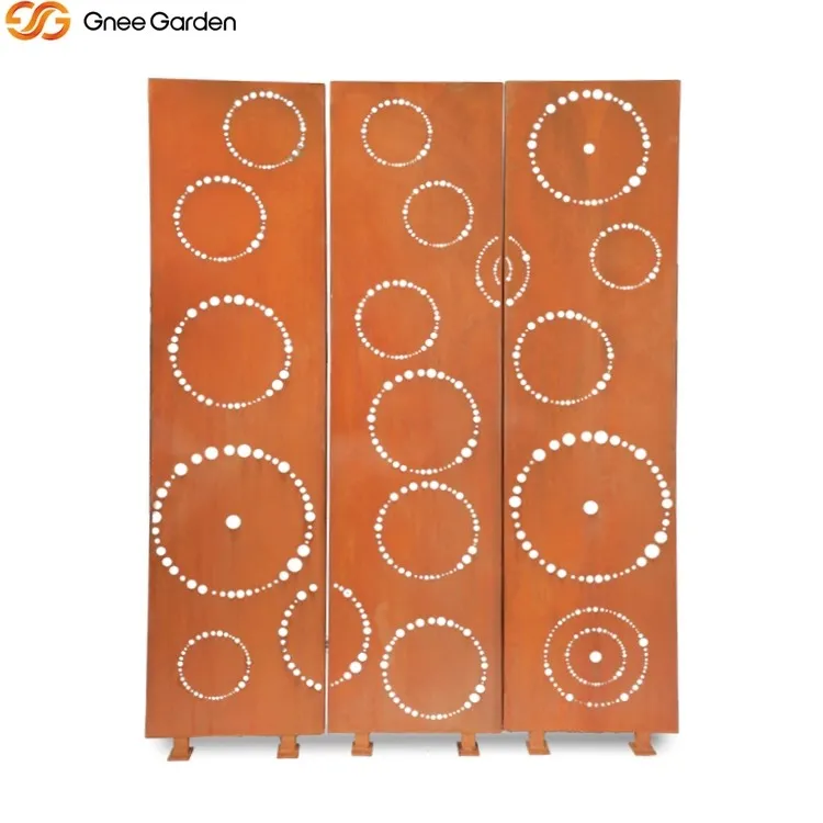 Corten Steel Decorative Garden Screen Panel Corten Steel Decorative Garden Screen Panel