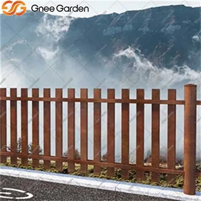 คอร์เทนเหล็กรั้วทันสมัยสำหรับรีสอร์ท