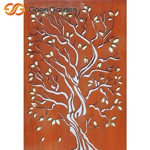 Corten Steel Tree Branch Motif หน้าจอภูมิทัศน์กลางแจ้ง